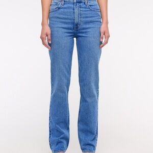 Abercrombie & Fitch Ultra High Rise 90s Straight Jean Curve Love Size 28 /6 Reg